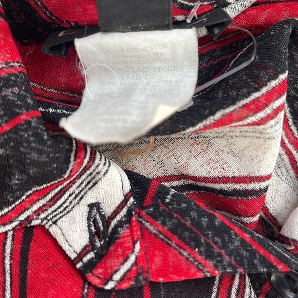 Rare Y2K Vintage Bebe Striped Button Top Size S - Picture 9 of 12